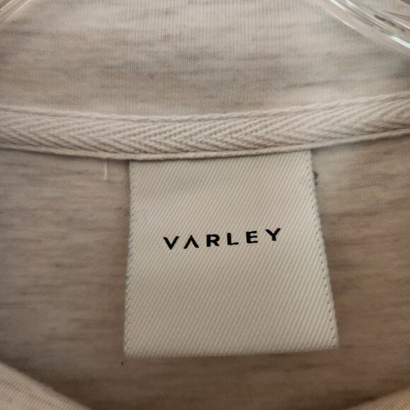 Varley Sweatshirt Women's XS Tan Heather Oversized Minimalist Loungewear Sporty - Picture 4 of 11